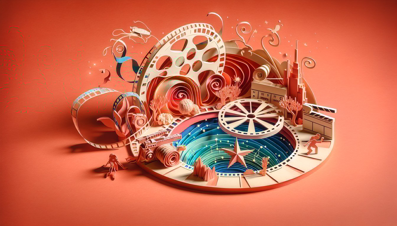 Paper art quiz banner featuring Jace Normans roles zodiac sign birthplace on coral background.