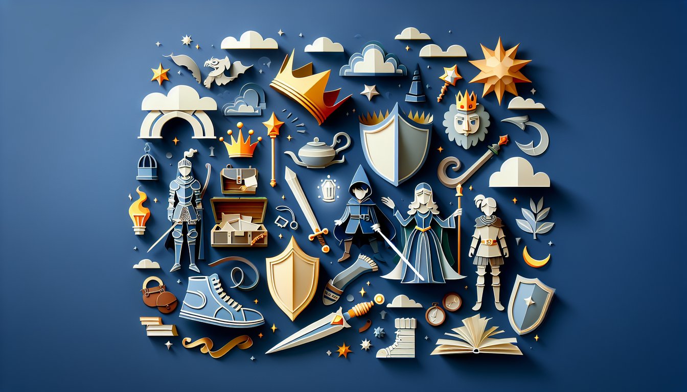 Paper art illustration for a Cookie Run quiz on a dark blue background