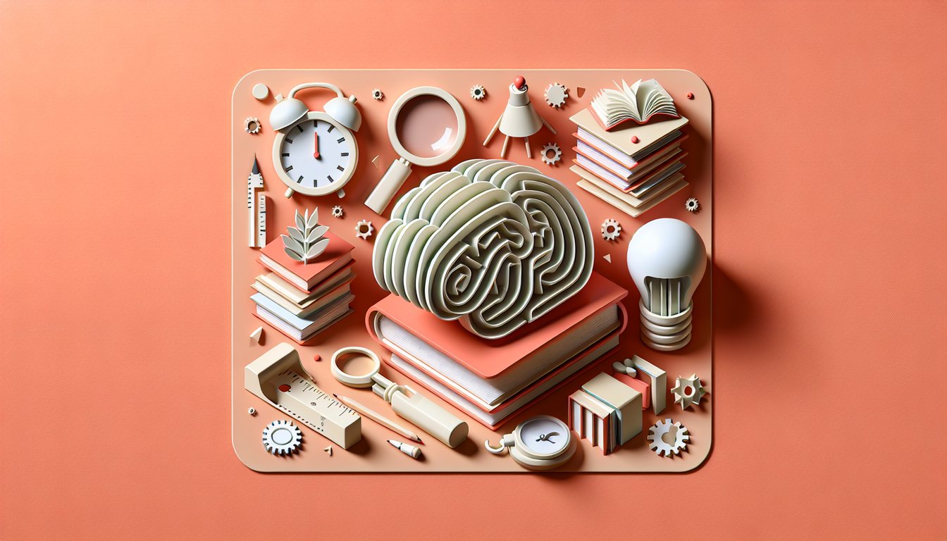 Paper art quiz illustration with NQESH letters sample question icons on coral background.