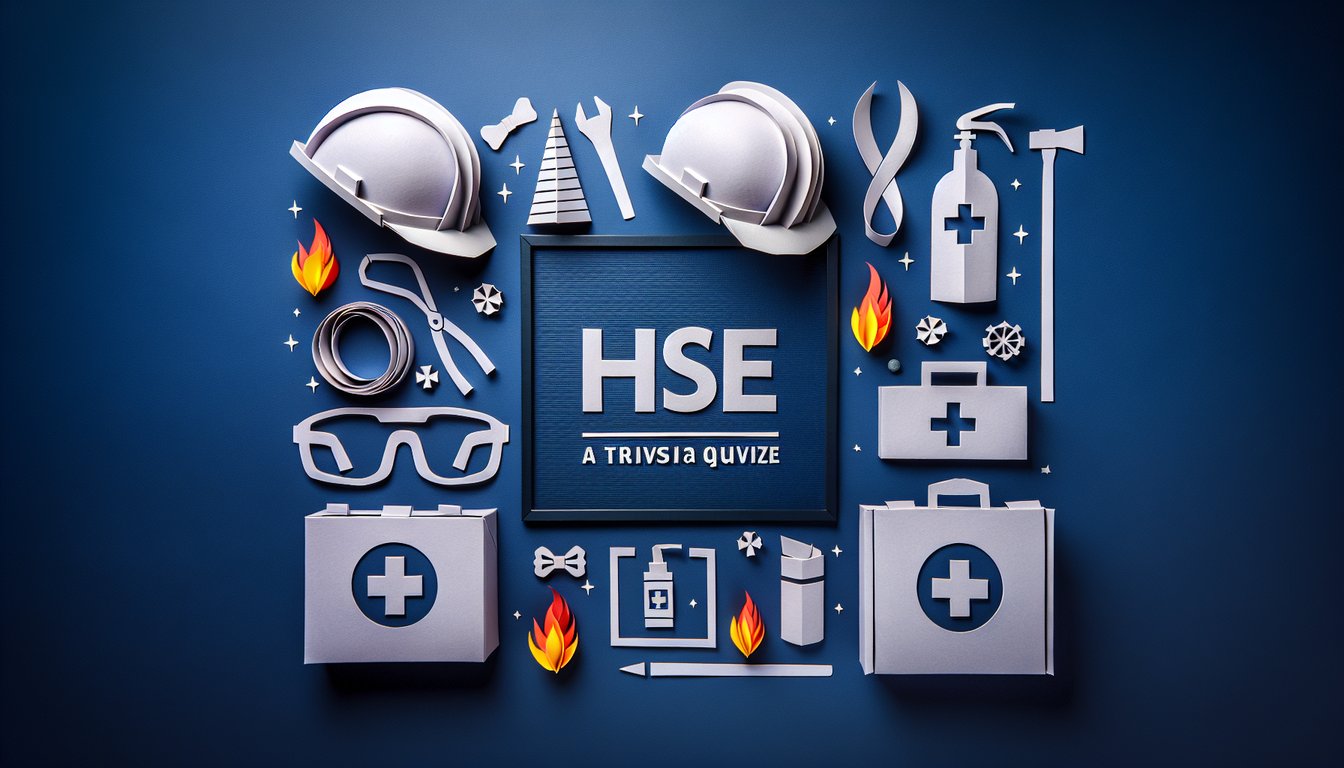 Colorful paper cutouts depicting a fun HSE Policies and Procedures Quiz