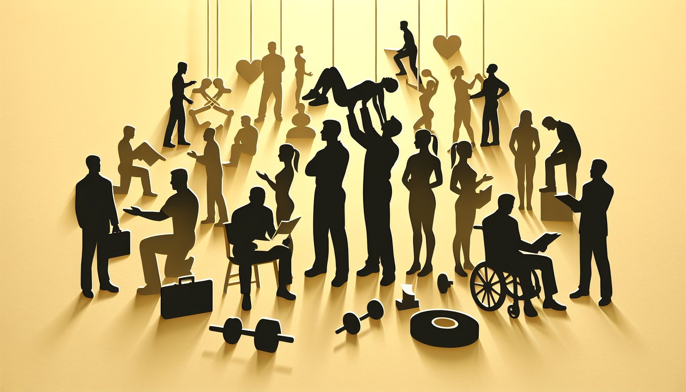 Paper art of person lifting box with correct posture on OSHA back injury prevention quiz golden yellow background