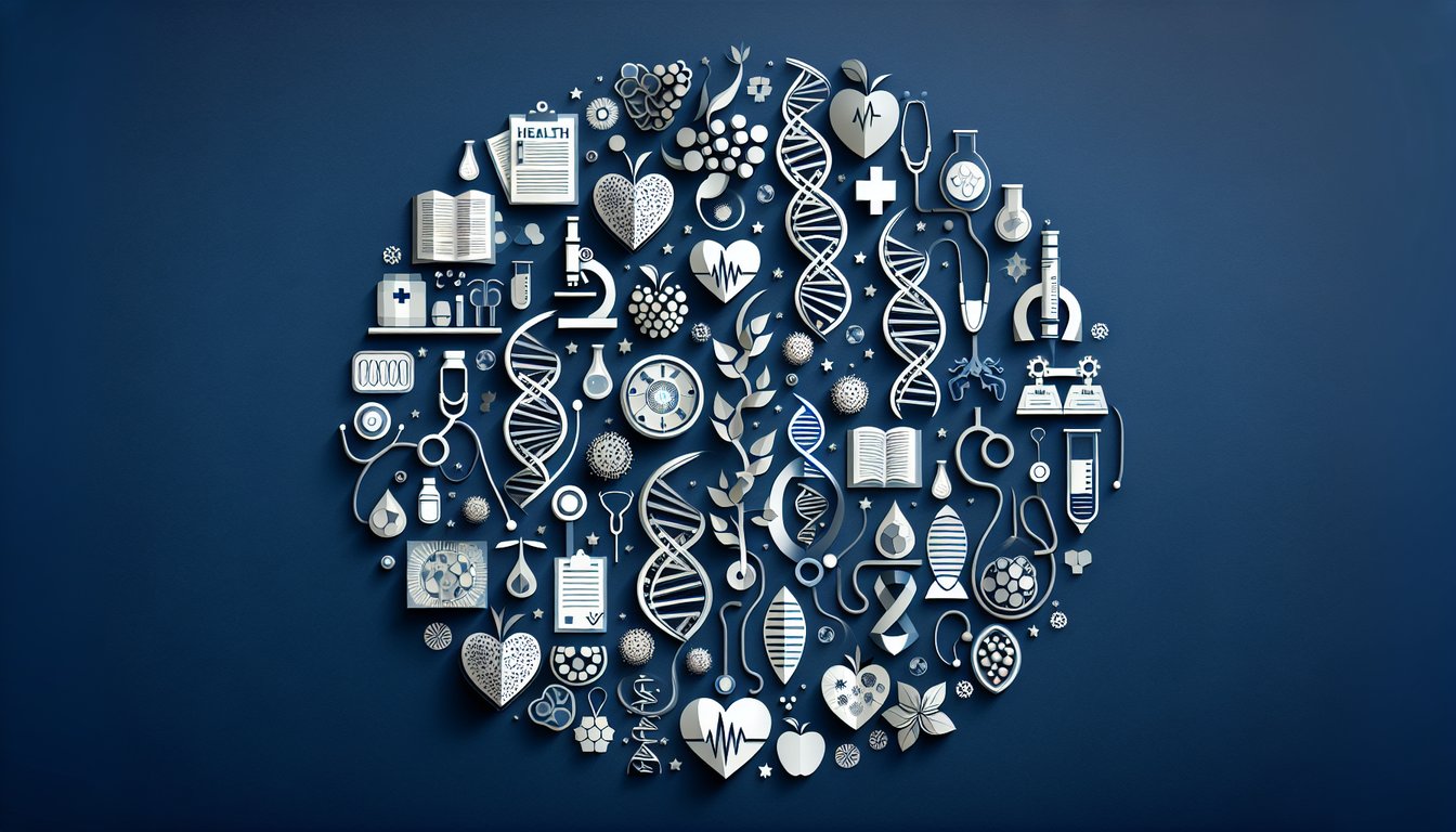 3D voxel art illustrating the Science of Health Evaluation course content