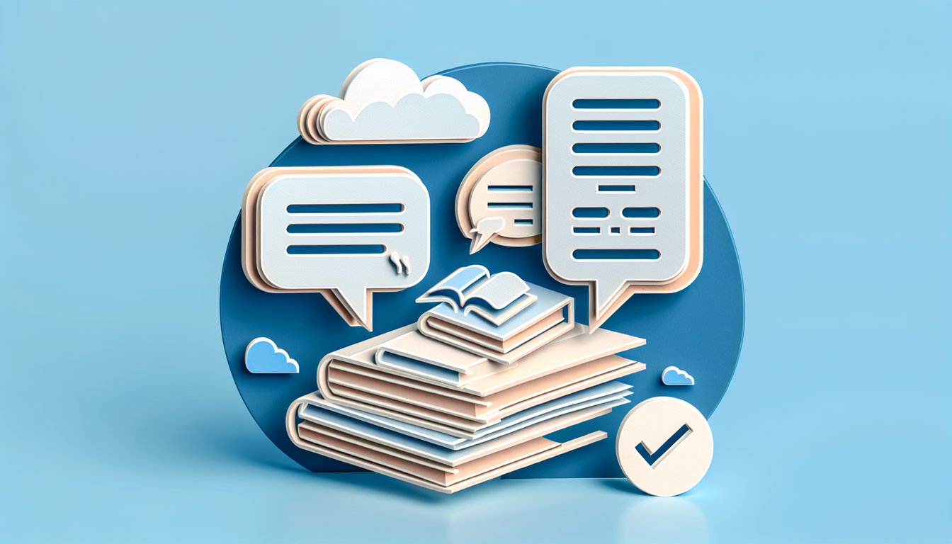 Paper art open book with Spanish and English words on sky blue background for free translation quiz