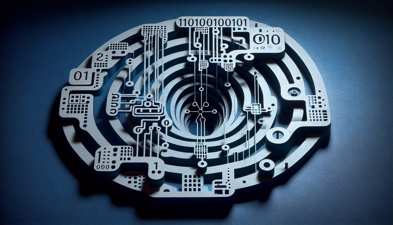 3D voxel art representation of the course Introduction to Quantum Information and Computing
