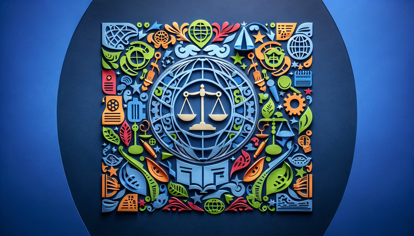 Colorful paper art depicting a regulatory compliance knowledge quiz