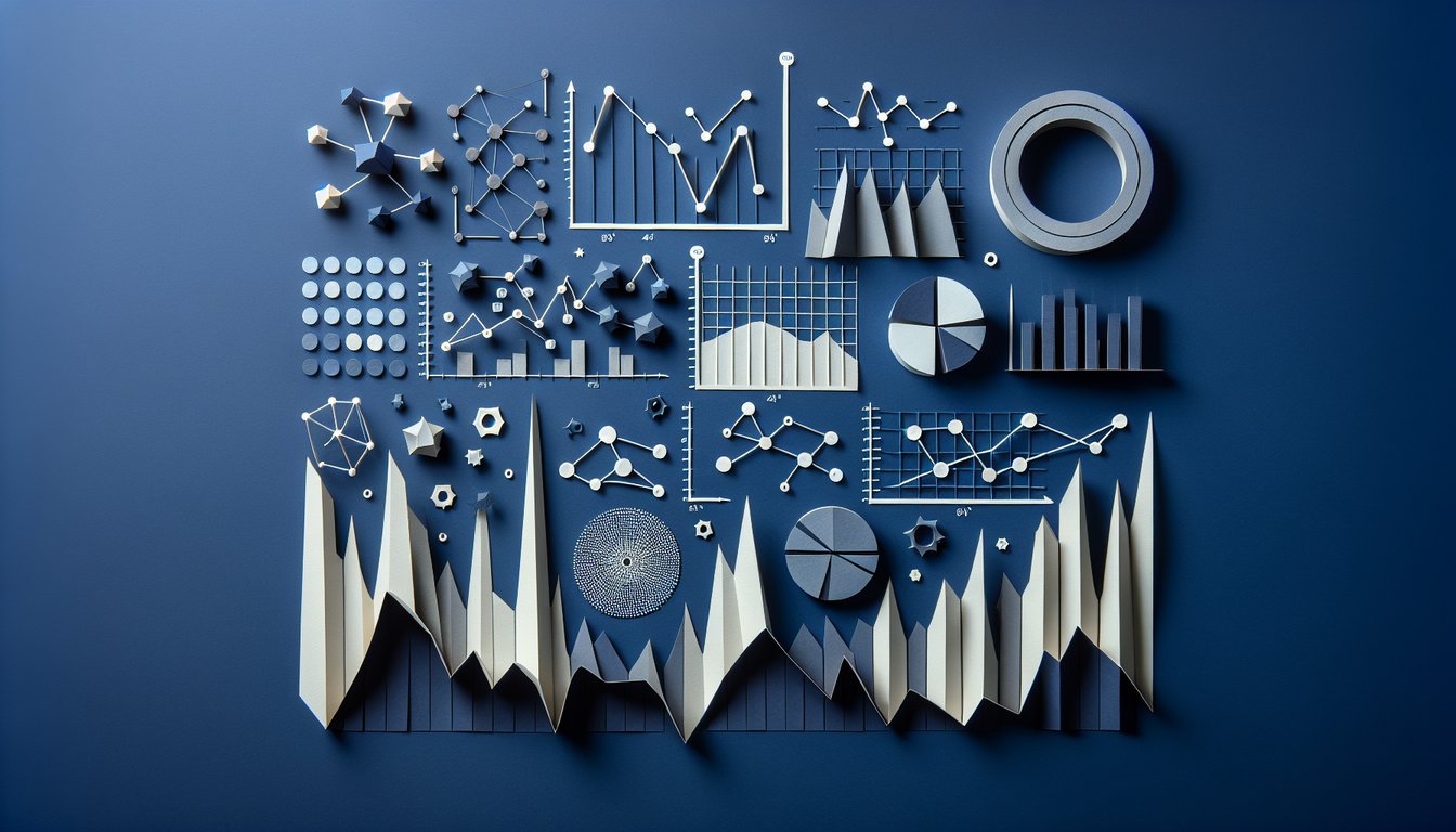 3D voxel art depicting the Applied Regression Analysis course content