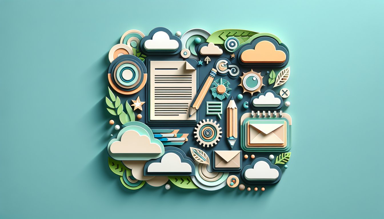 Teal background with paper cutout letters punctuation free grammar quiz testing common errors and sharpening writing skills