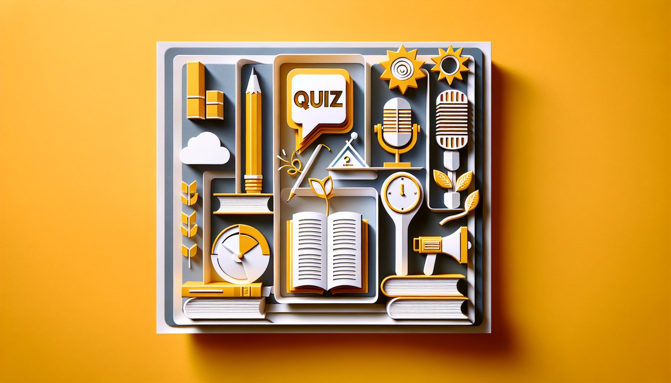 Paper art illustration for Skins personality quiz with female silhouettes question marks on golden yellow background