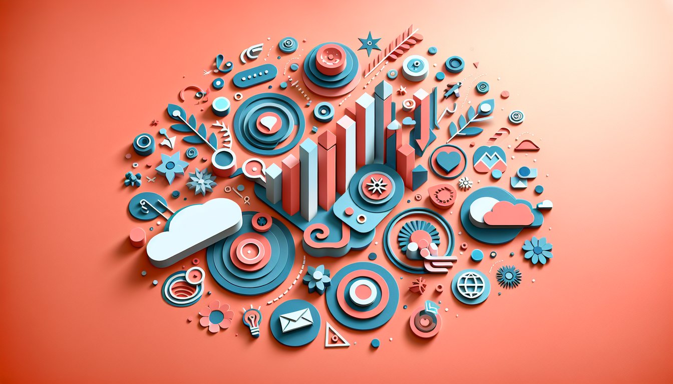 Paper art cutout people chatting on coral background promoting free quiz to test social skills and boost popularity