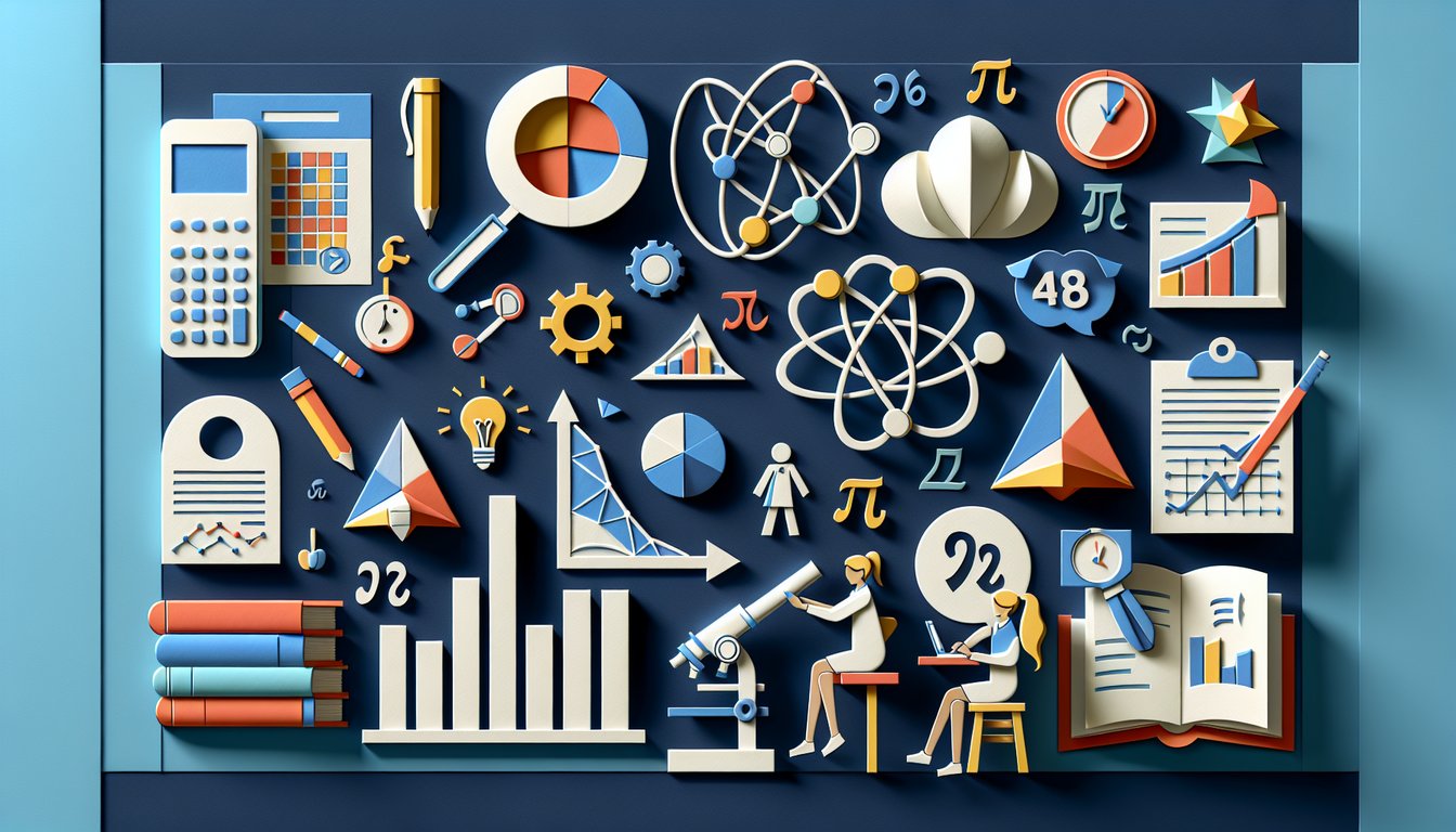Paper art depicting a trivia quiz on graph statement interpretation for high school students.