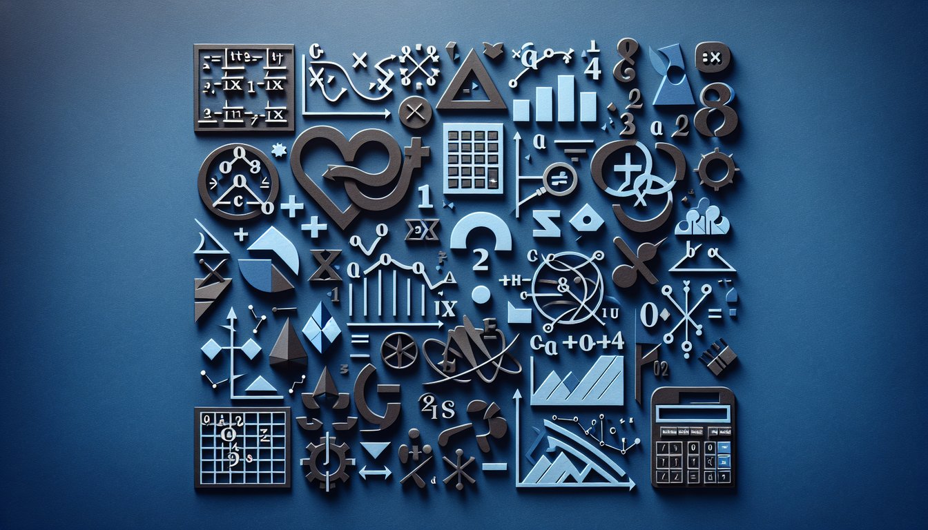 Paper art representing a trivia quiz for high school algebra students to review Unit 4 concepts.