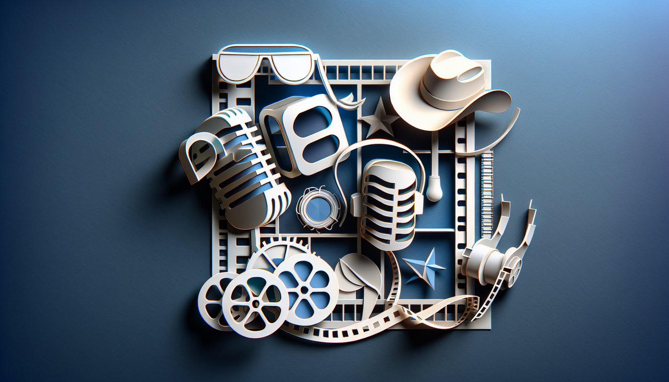 Paper art style quiz title Test your Hannah Montana the Movie knowledge free trivia challenge on dark blue background