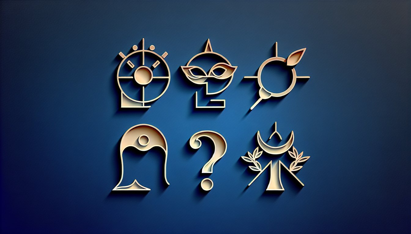 Paper art illustration for Batman character quiz on dark blue background