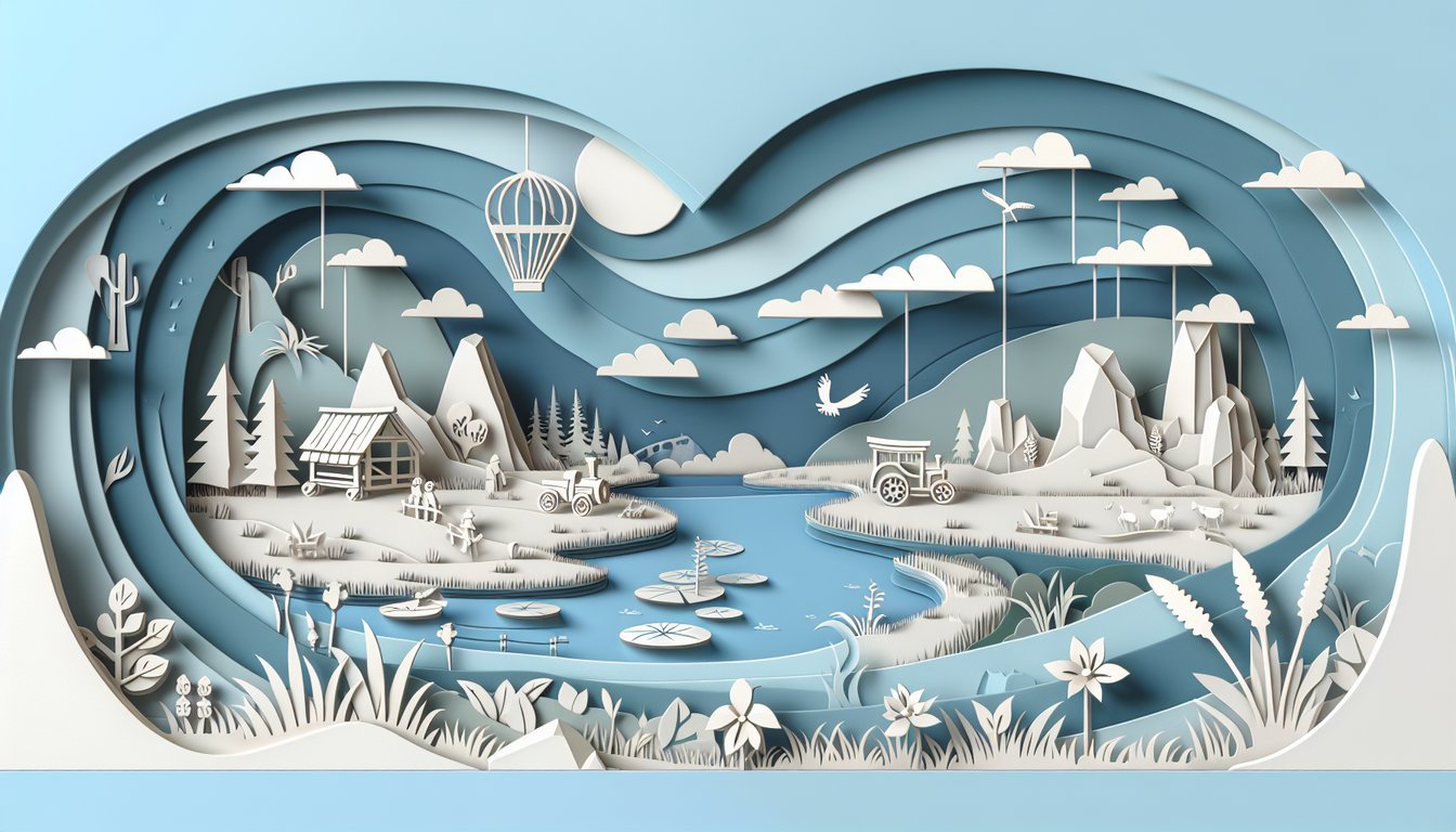 Paper art quiz banner on sky blue background with open book tree reading glasses and Roll of Thunder Hear My Cry trivia text