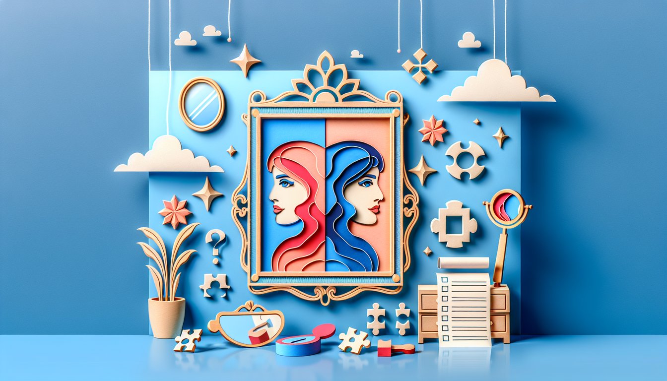 Vanderpump Rules character quiz paper art illustration on sky blue background