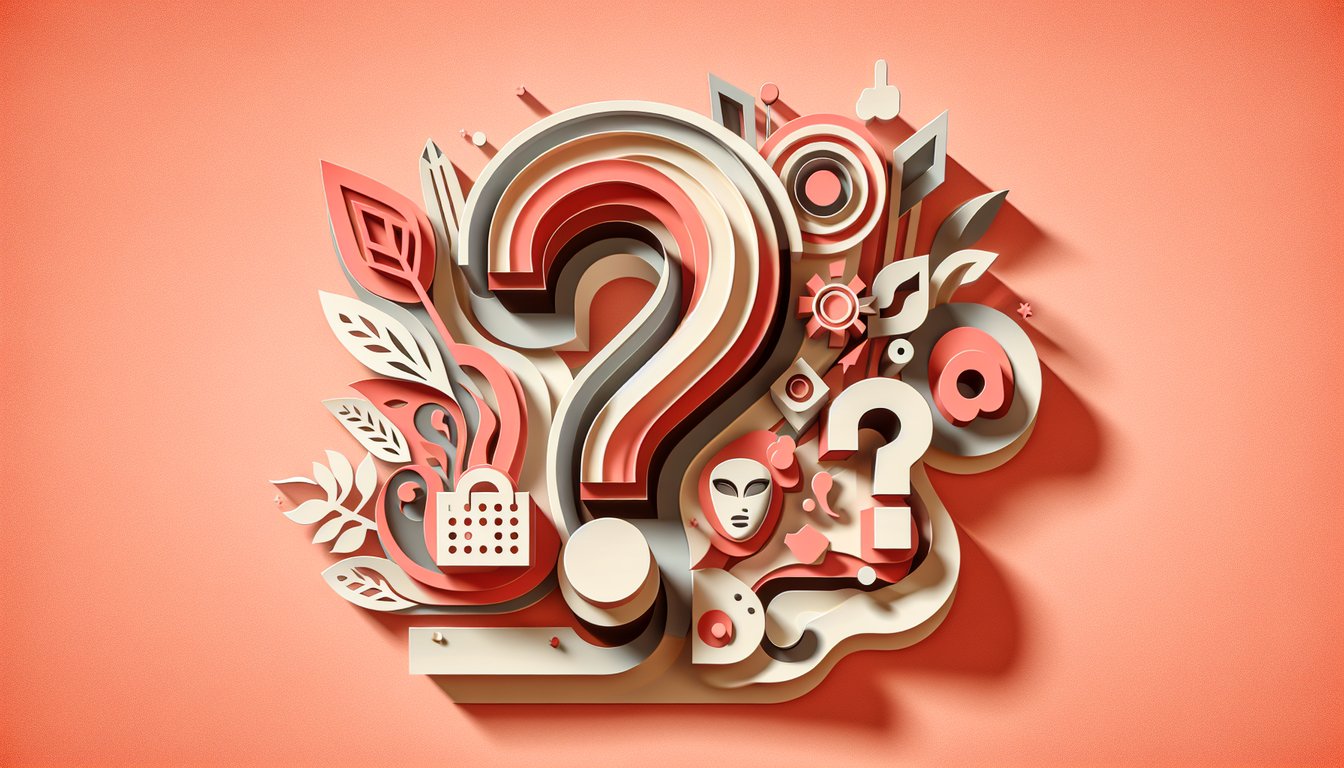 Paper art illustration for Scream persona quiz on a coral background