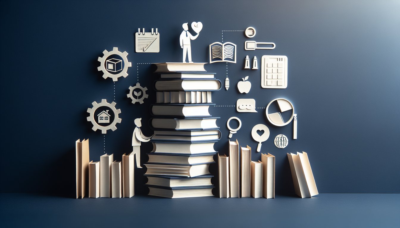 3D voxel art illustrating the Collection Development course in high-quality detail