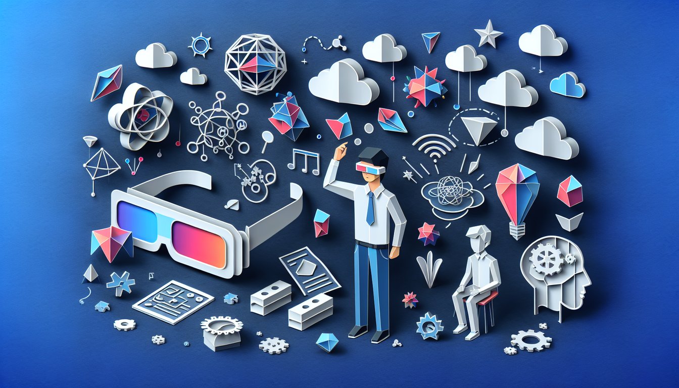 Colorful paper art promoting Ground Zero AR Mastery practice quiz for high school students.