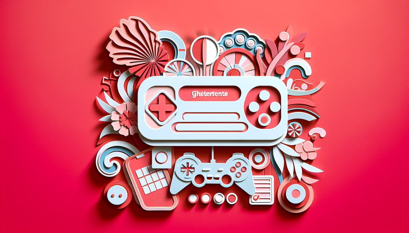 Paper art collage of Poppy Playtime characters and Huggy Wuggy silhouettes on coral background for personality quiz