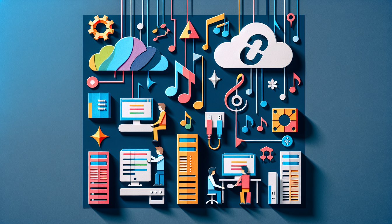 Colorful paper art promoting an IT Roles and C Basics Quiz.