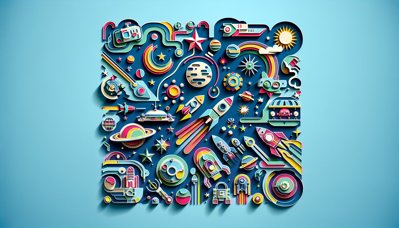 Paper art quiz on sky blue background with Star Wars heroes villains lightsabers Episodes I VI Clone Wars trivia