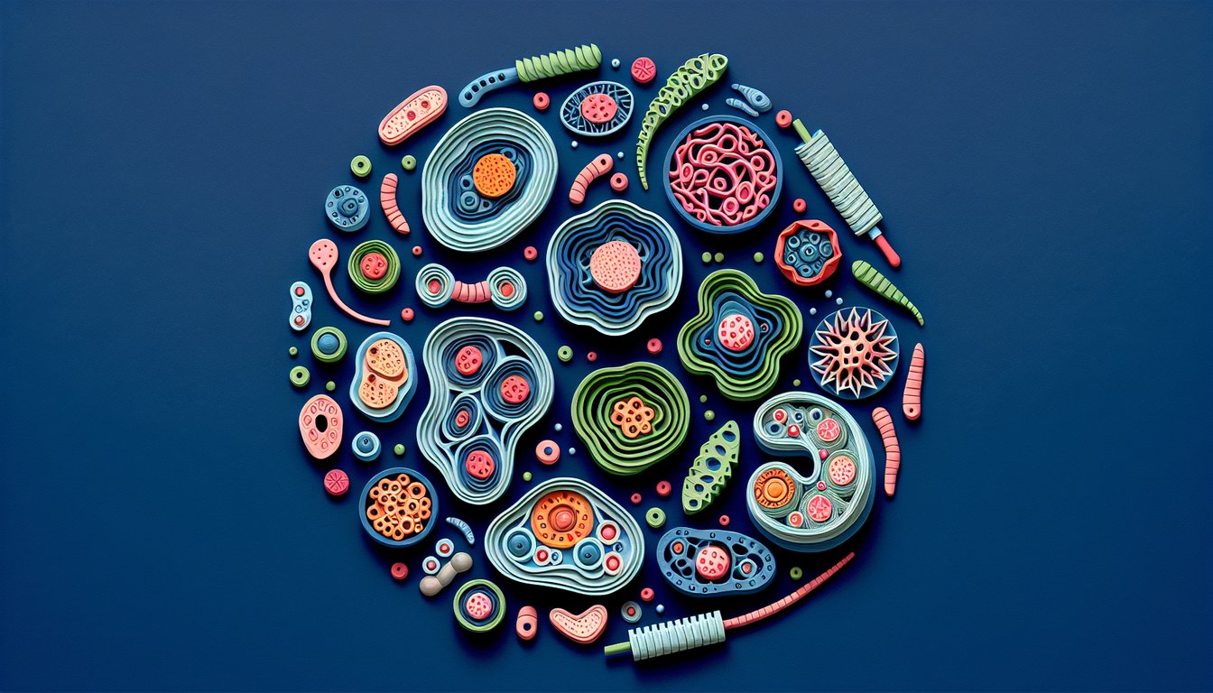 3D voxel art representing Cells, Tissues  Development course