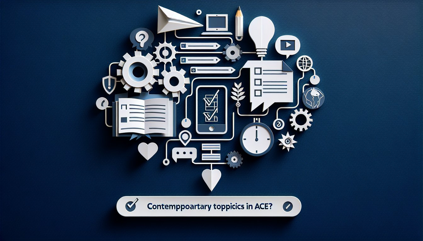 3D voxel art representation of the course Contemporary Topics in ACE