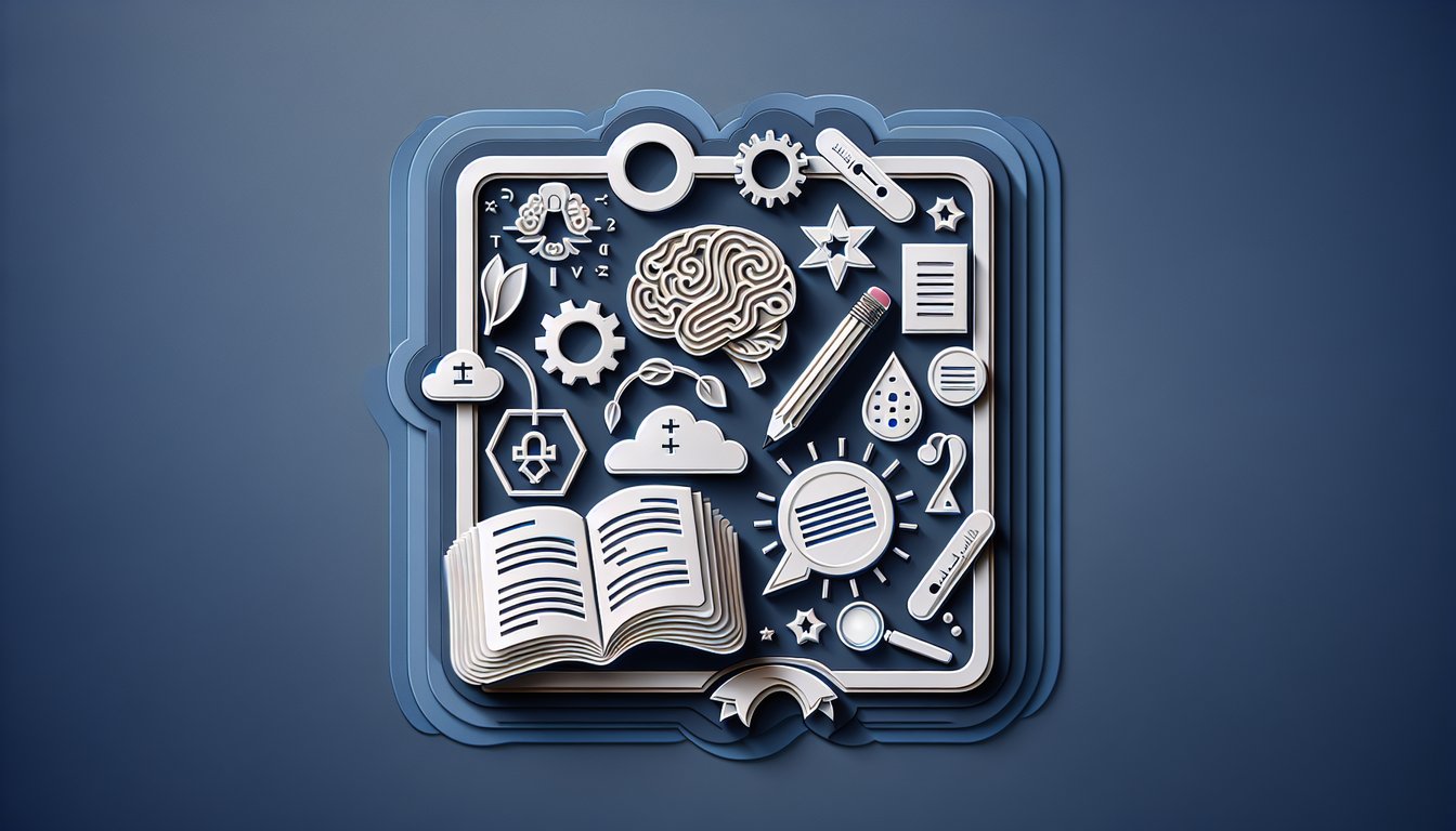 Paper art illustration for grammar quiz about FANBOYS practice and coordinating conjunction skills on dark blue background