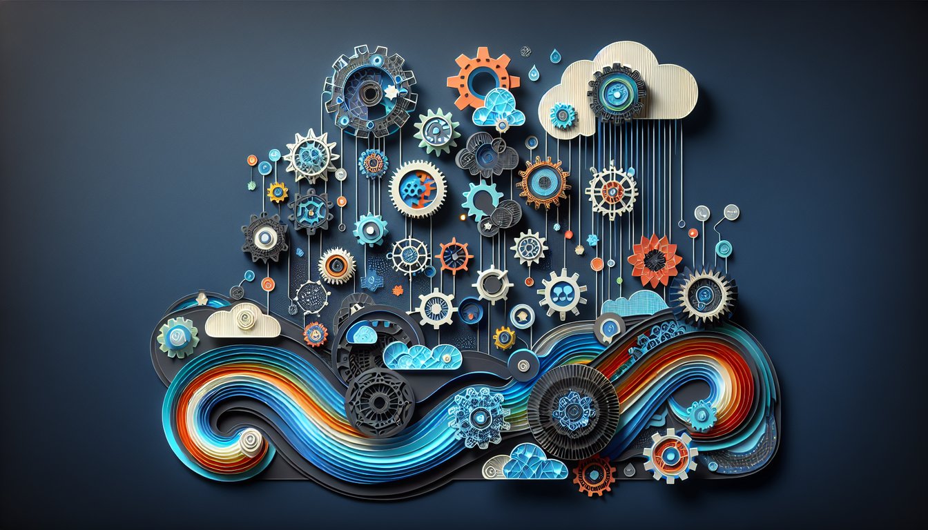 Colorful paper art representing a trivia quiz on API Management Certification Practice