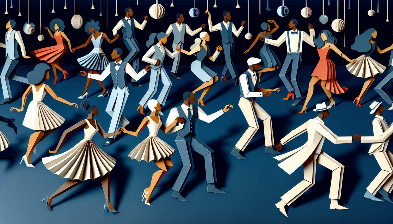 3D voxel art illustrating the Dancing in Community I and II course