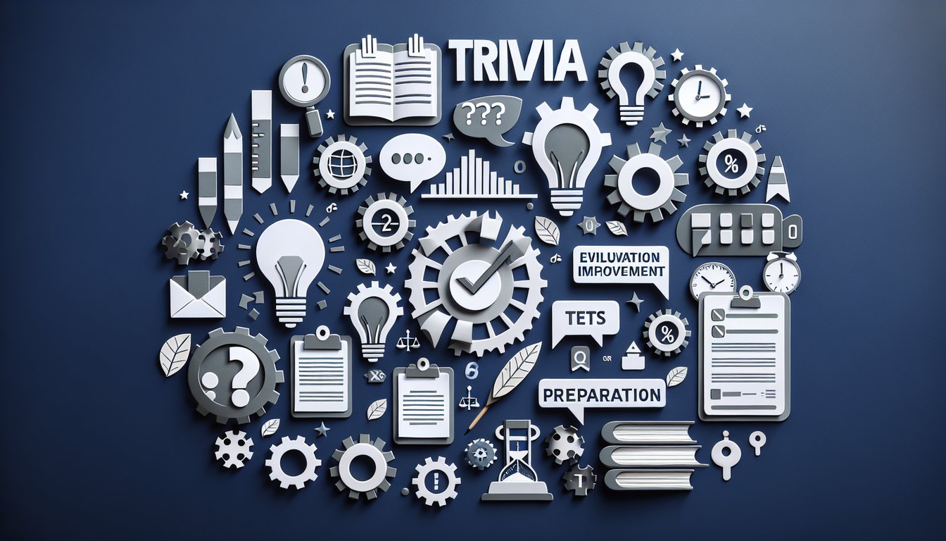 Colorful paper art promoting 6.06 Critical Skills Challenge trivia quiz for middle school students