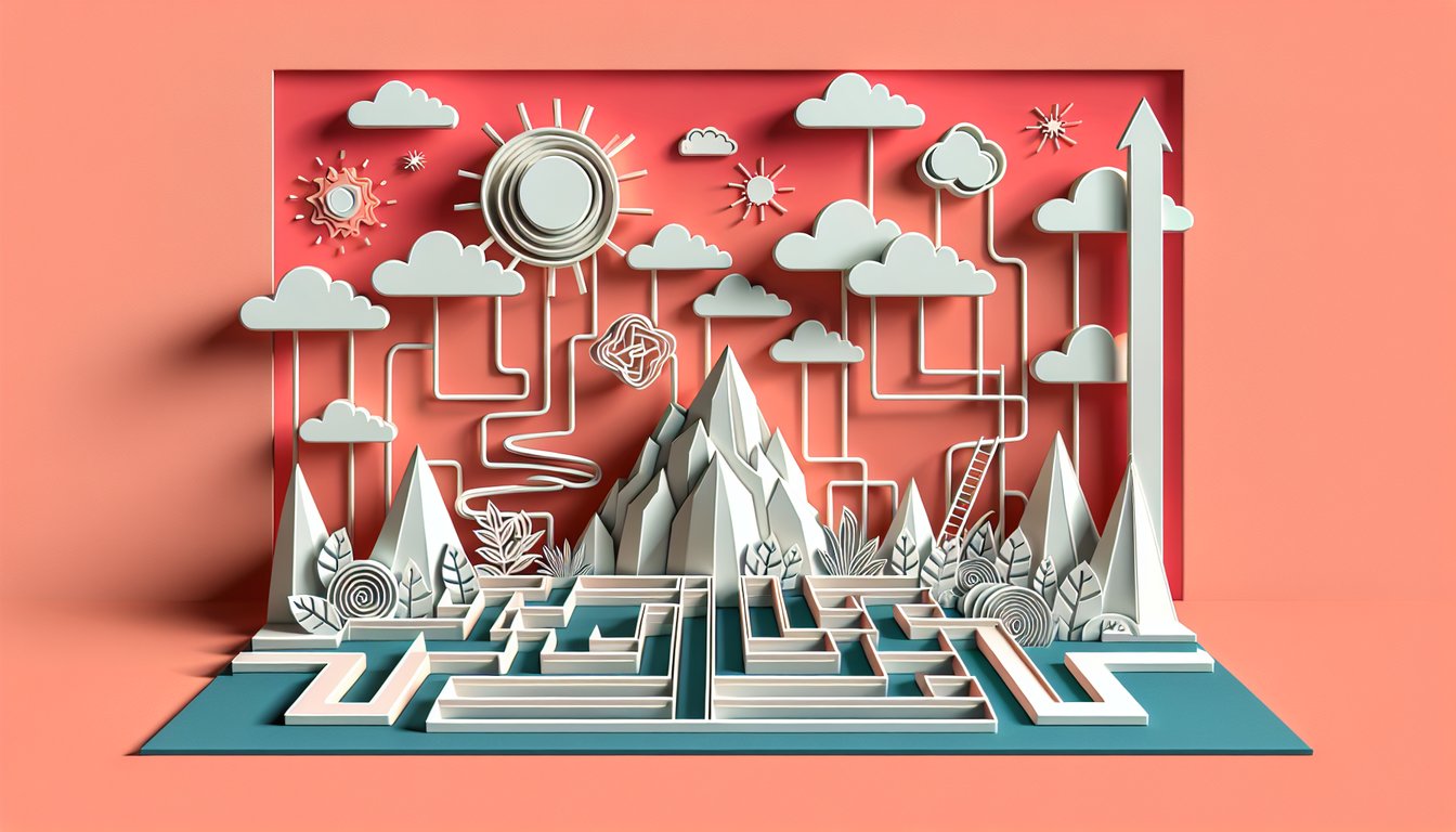 Paper art quiz on coral background words Test your knowledge of adverse or averse free interactive challenge ace questions