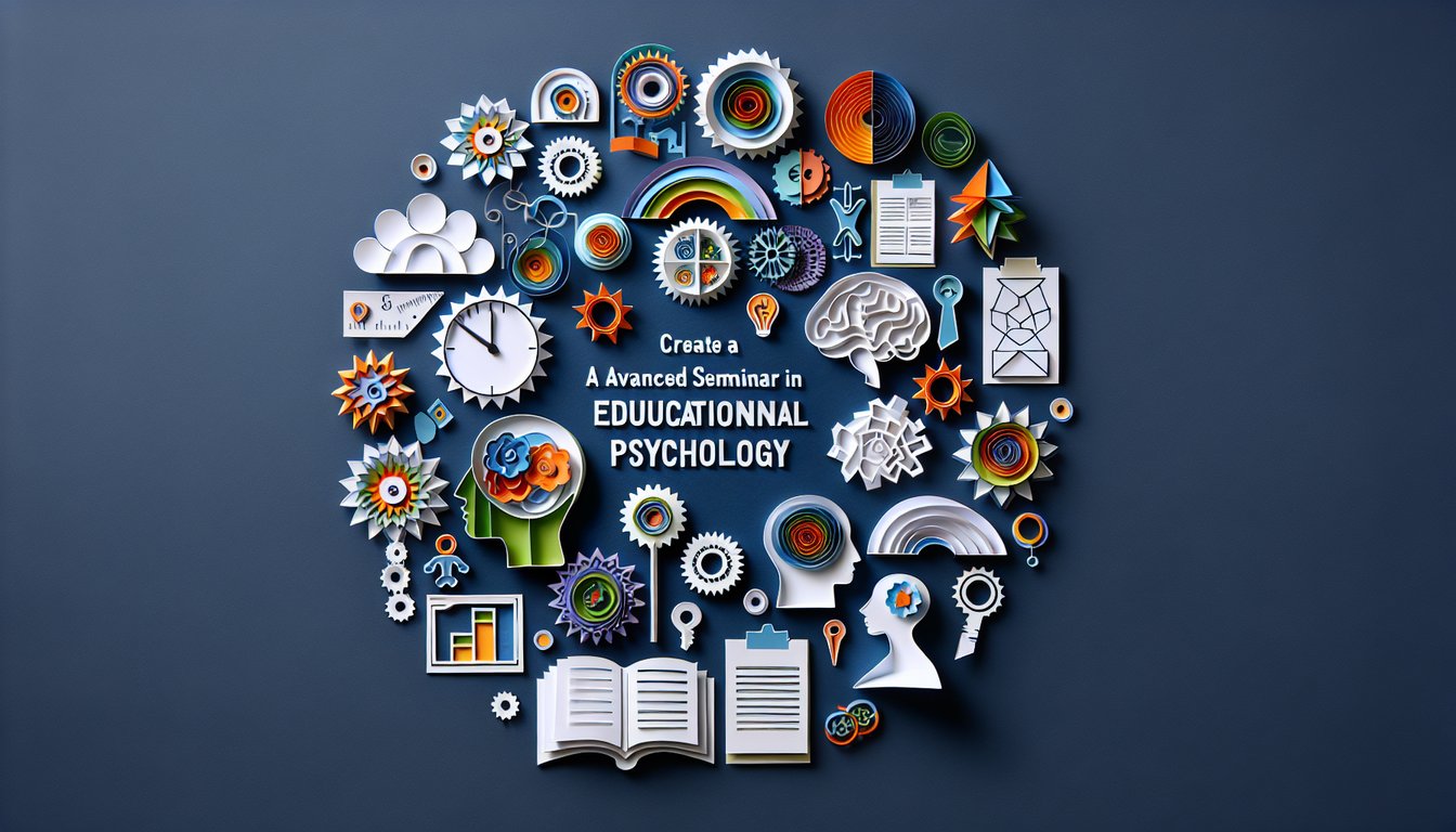 3D voxel art representing Advanced Seminar in Educational Psychology course