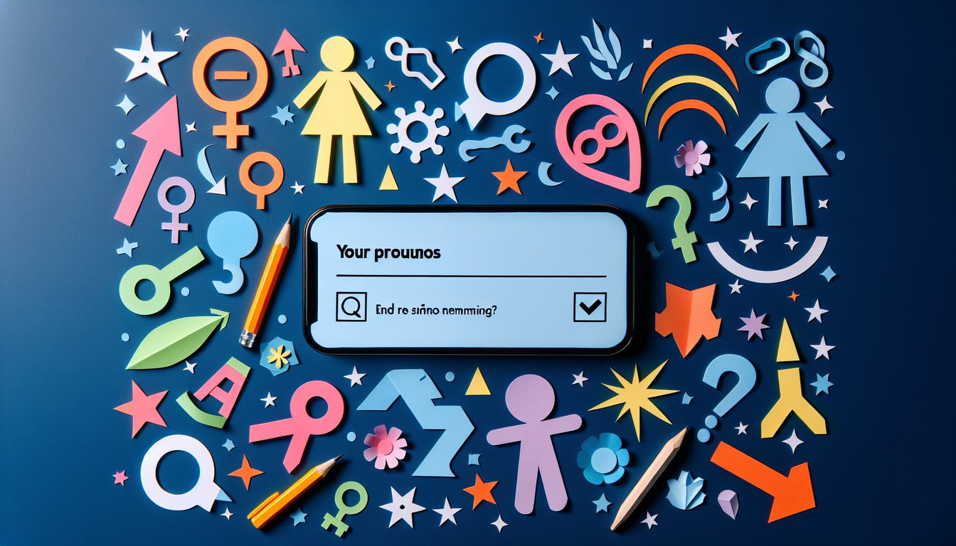 Colorful paper art displaying questions for a Swedish Pronouns Quiz.