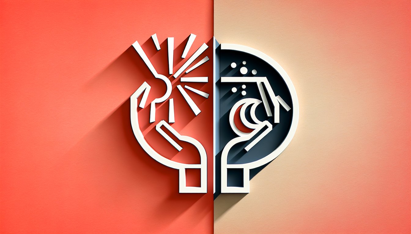Paper art style quiz banner showing blue Jedi saber and red Sith saber crossing over coral background with white stars