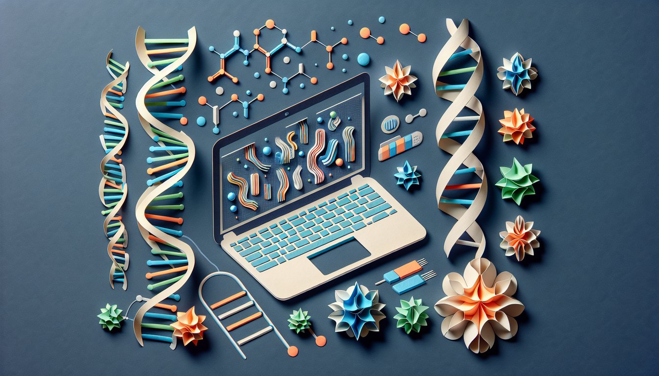 3D voxel art representing Computational Tools for Biological Data course