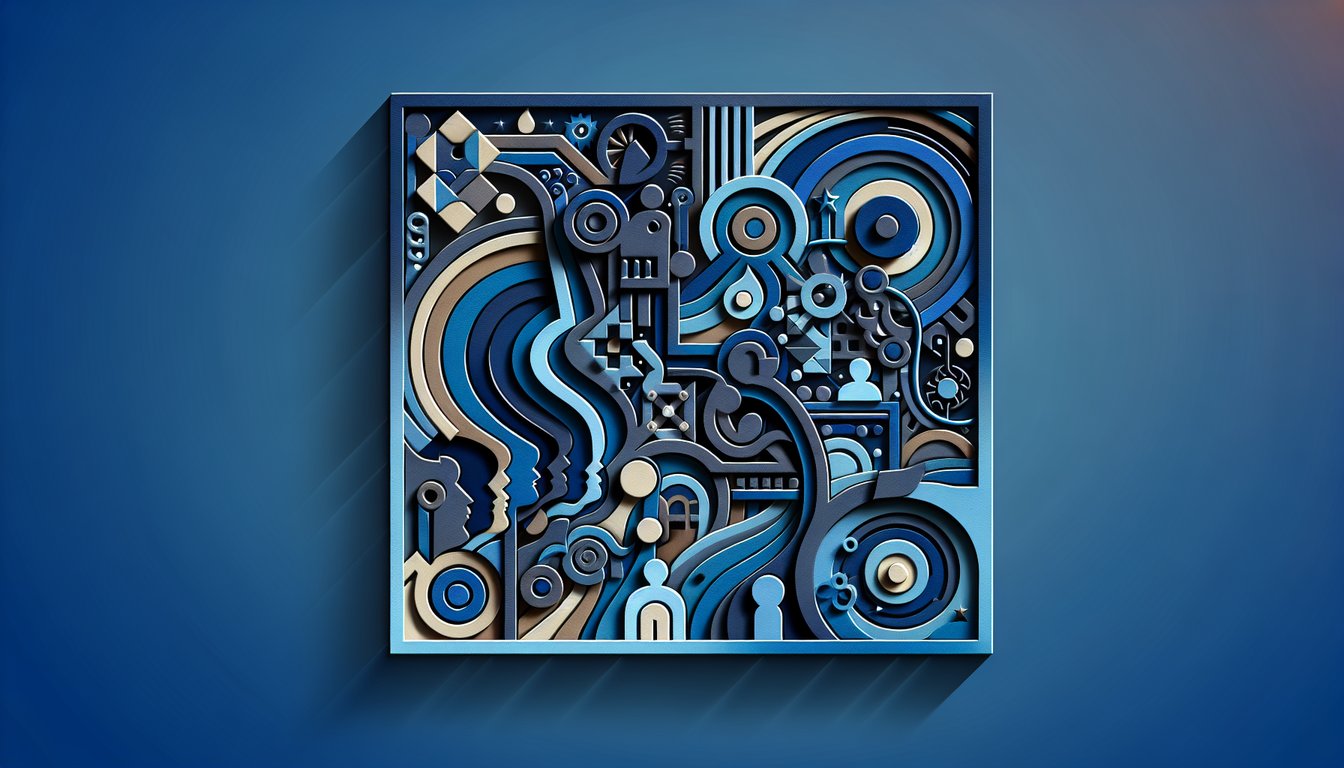 Paper art cutouts and quiz text on dark blue background inviting discovery of Bonten role as core member or top executive