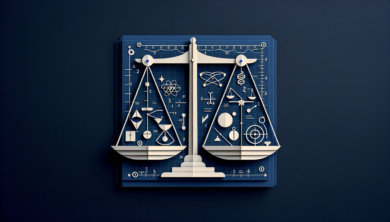 Colorful paper art promoting a Weight vs. Mass Quiz for high school physics students.