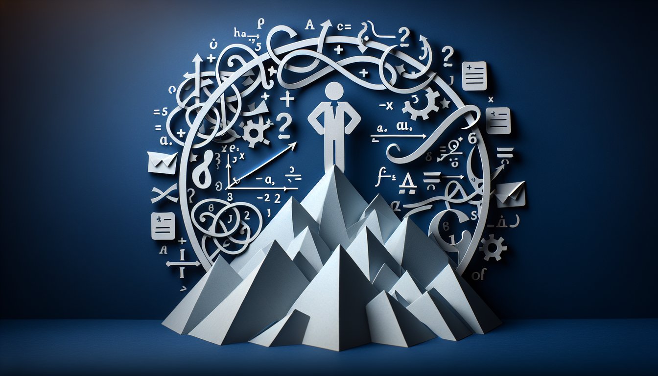 Colorful paper art promoting Unit 5 Calculus Challenge trivia quiz for high school students.