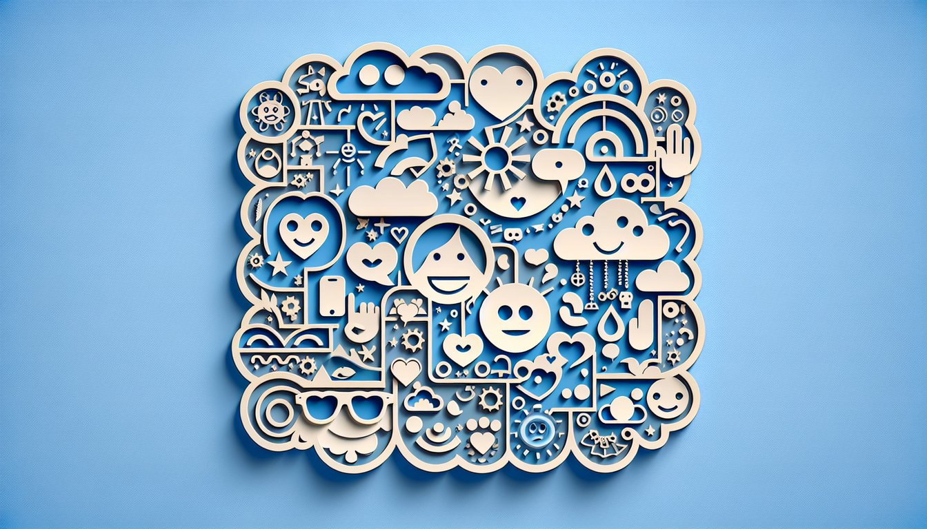 Paper art illustration for Saiki K character quiz on a sky blue background
