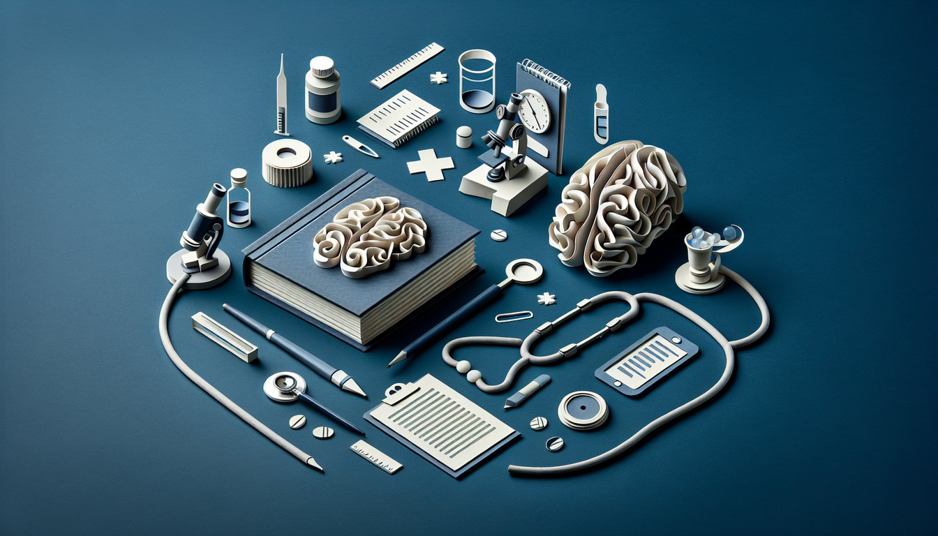 Paper art illustrating a trivia quiz focused on mastering medical terminology for students.