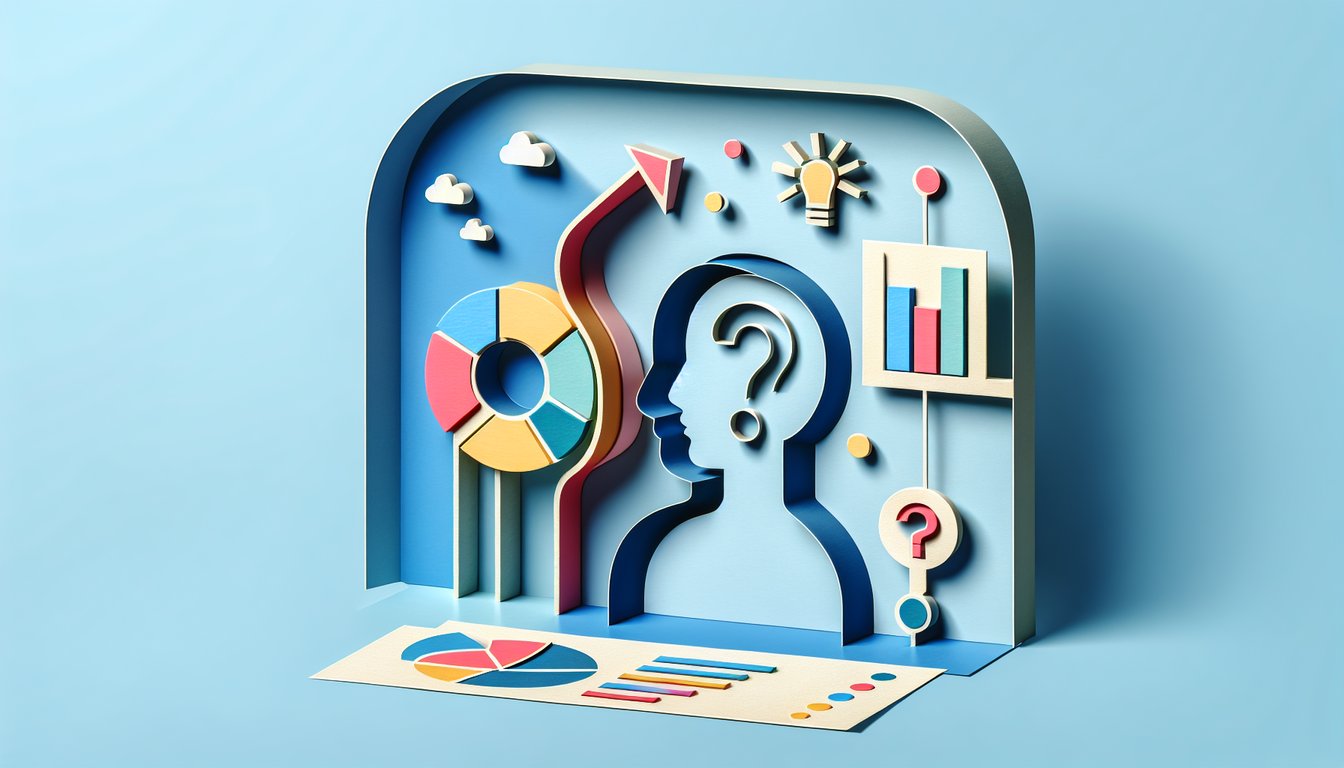 Paper art illustration of Aladdin themed quiz with magic lamp stylized characters on sky blue background