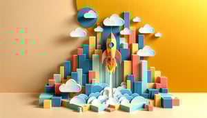 Person taking a product recommendation quiz on screen