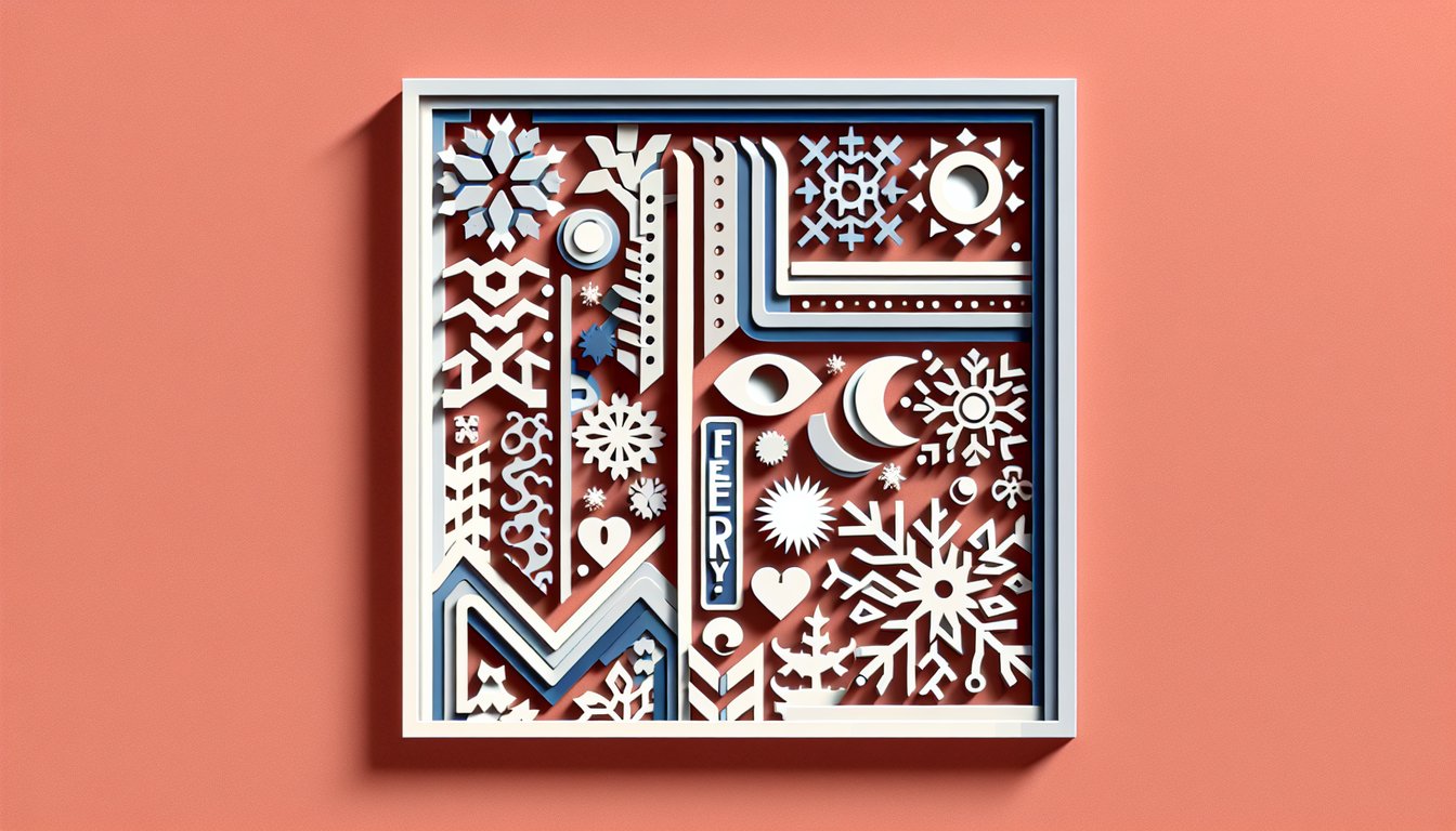 Paper art illustration for Elsa vs Anna personality quiz on coral background