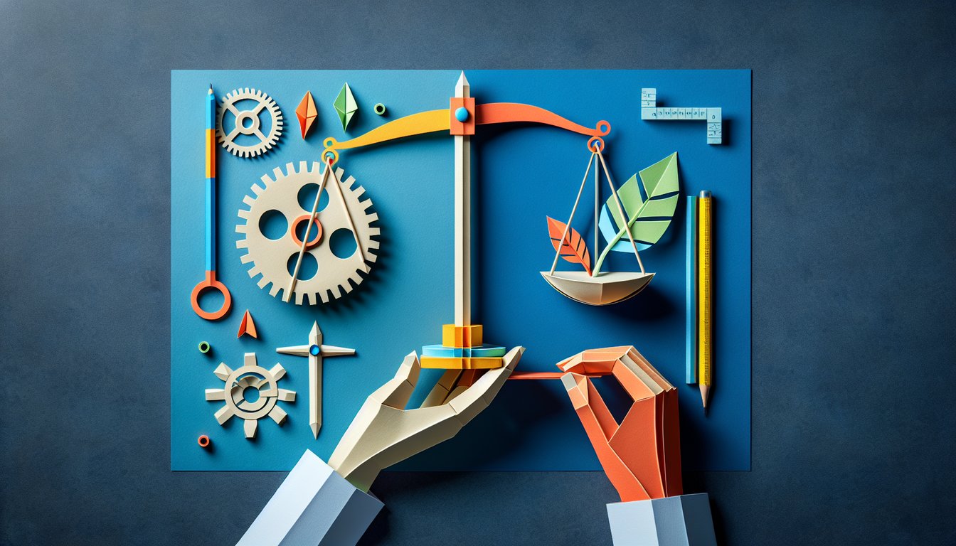 3D voxel art showcasing Ethics and Engineering course content