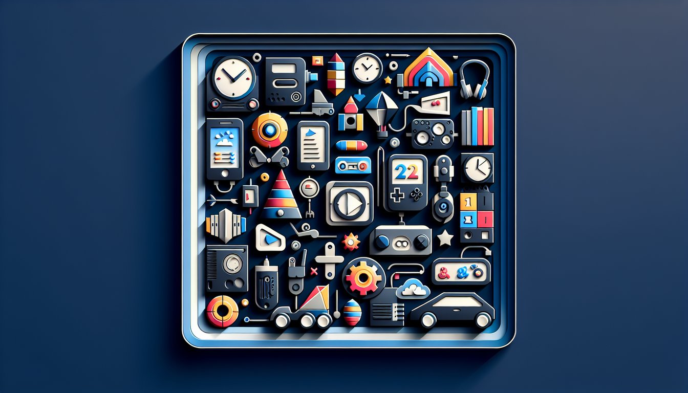 Paper art quiz design on dark blue background with age related prompts and question marks
