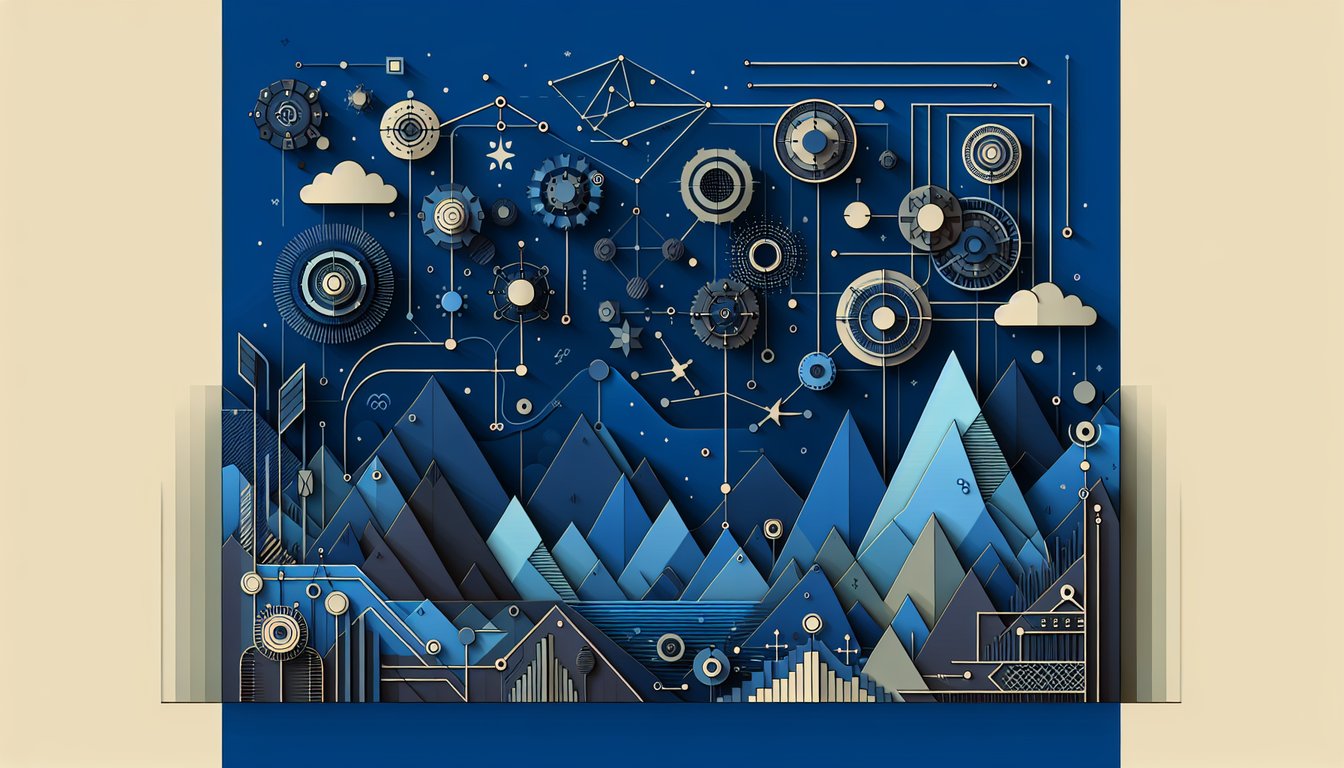 3D voxel art illustrating concepts from Discrete Structures course