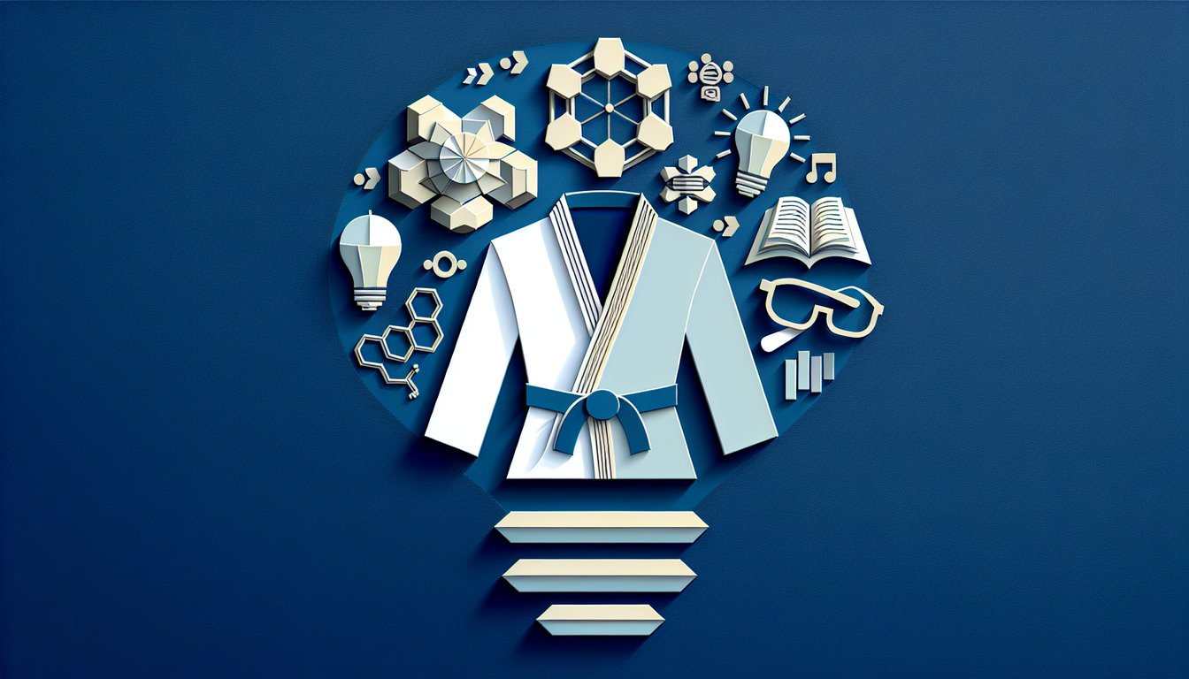 Colorful paper art illustrating a trivia quiz on JUDO DSL Knowledge Assessment