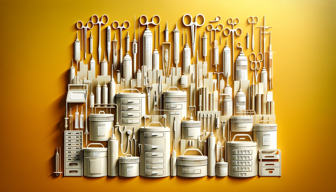 Paper art illustration for a CIS practice test quiz on a golden yellow background