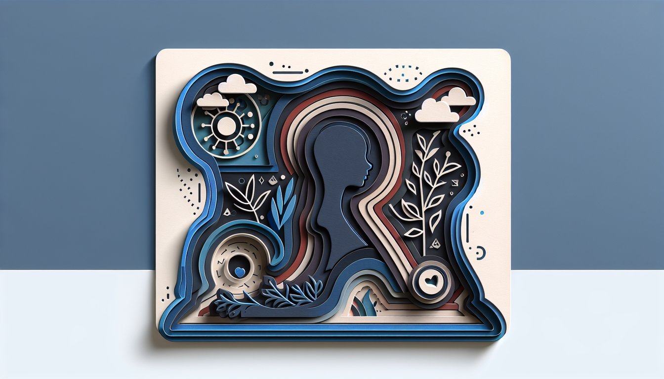 Paper art couple on dark blue background with quiz title to discover if your boyfriend is protective or controlling
